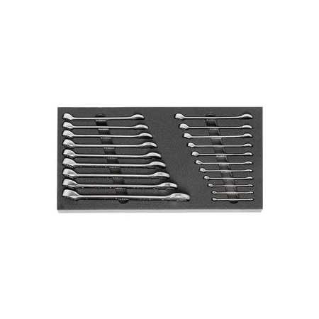 Holex Combination wrench set in Heavy Duty Foam, 20 Pc 952505 20